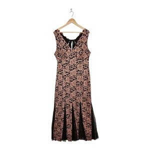 Candalite Y2K Whimsigoth Dark Romantic Maxi Lace Dress Size L